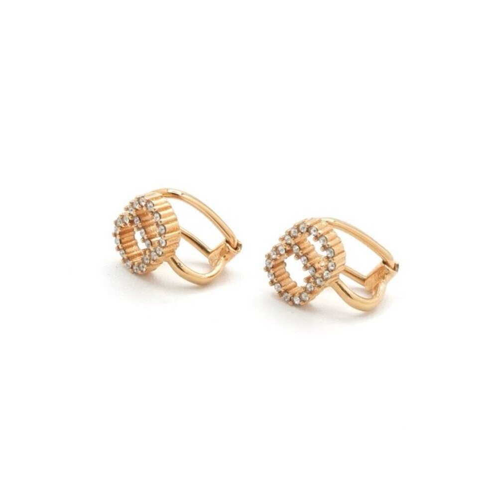 ★SOLD★ Christian Dior Petit CD Earrings Earring Gold CD Clip-on Stud Earring - Picture 2 of 9